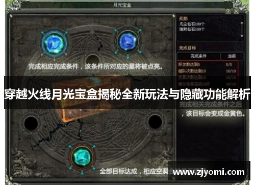穿越火线月光宝盒揭秘全新玩法与隐藏功能解析